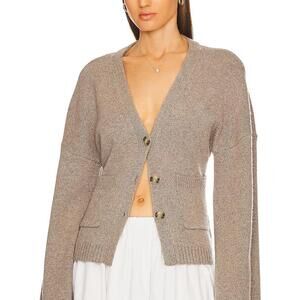 Helsa Sanna Cardigan in Medium Taupe